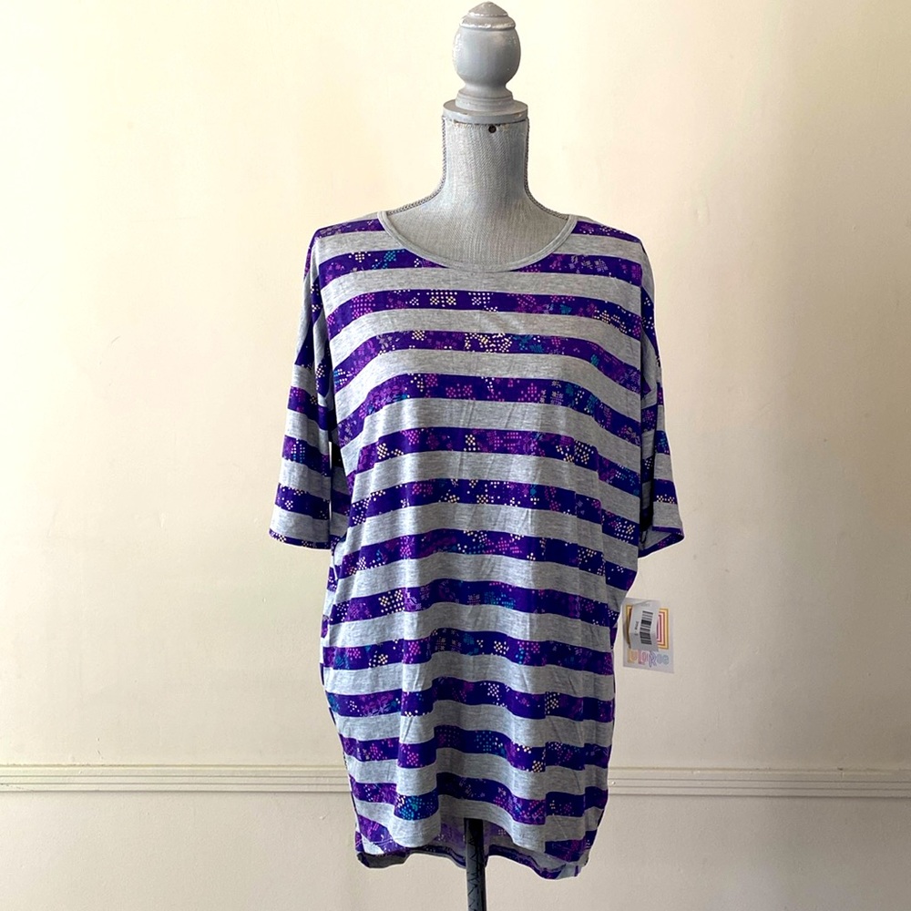 LuLaRoe “IRMA” HIGH-LOW TUNIC OVERSIZED TOP SIZE SMALL 🌟NWT🌟